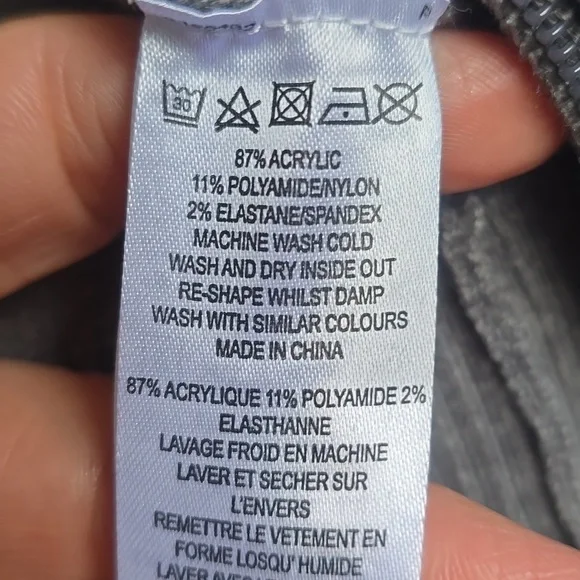 French Connection Gray Milange Baby Soft Plains Zip Through Hoodie Xs NWT New